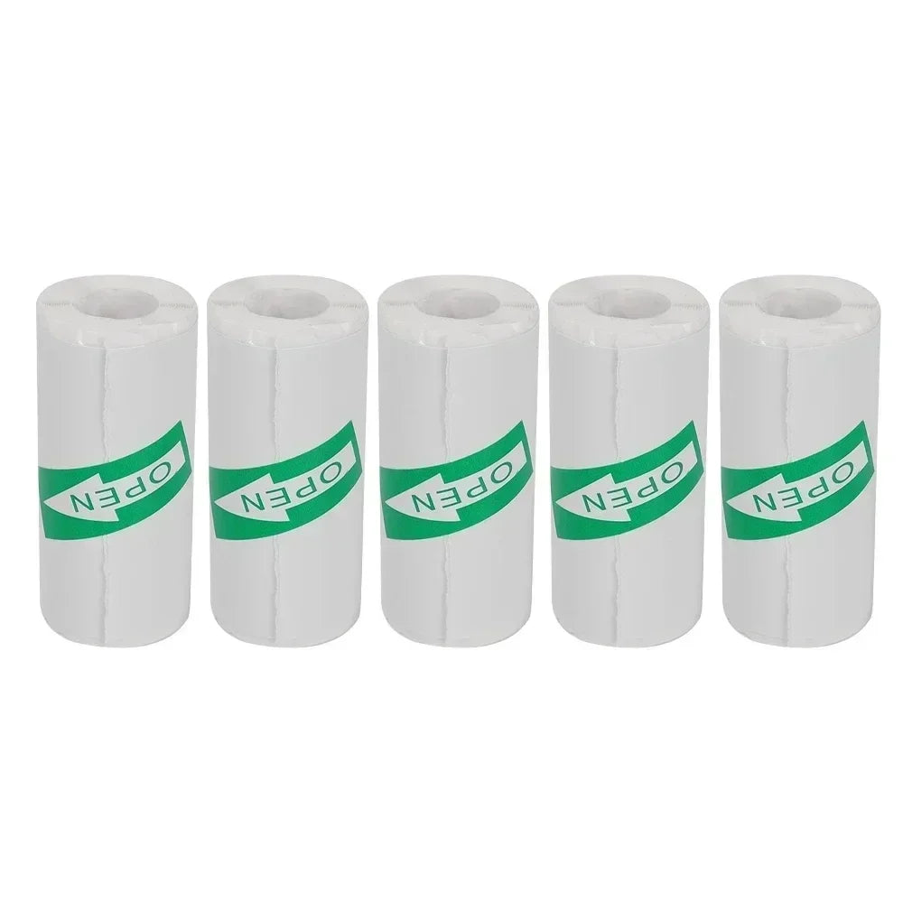 Mini Printer for Notater 1/3/5 Rolls Mini Printer Thermal Paper Label Sticker Self-adhesive Thermal Printing Paper Inkless Printing Photo Picture 57x25mm
